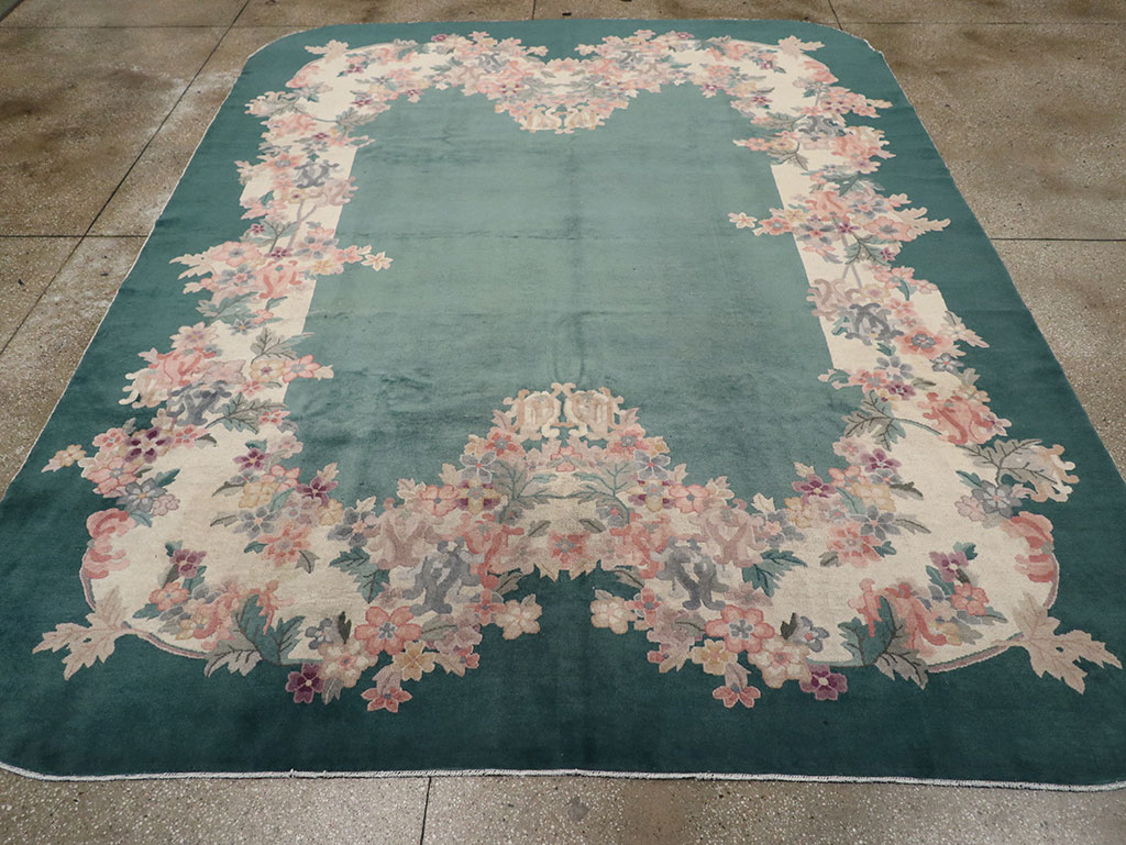 Vintage Chinese Art Deco Room Size Carpet, No.33001 - Gss