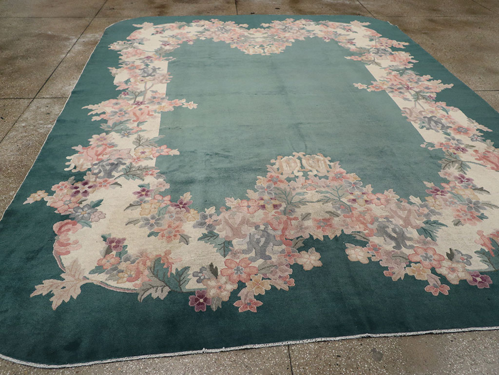 Vintage Chinese Art Deco Room Size Carpet, No.33001 - Gss