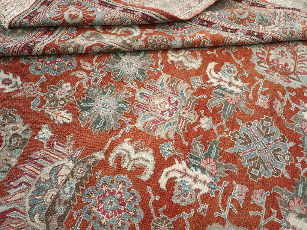 Antique Persian Malayer Accent Carpet, No.33006 - Gss