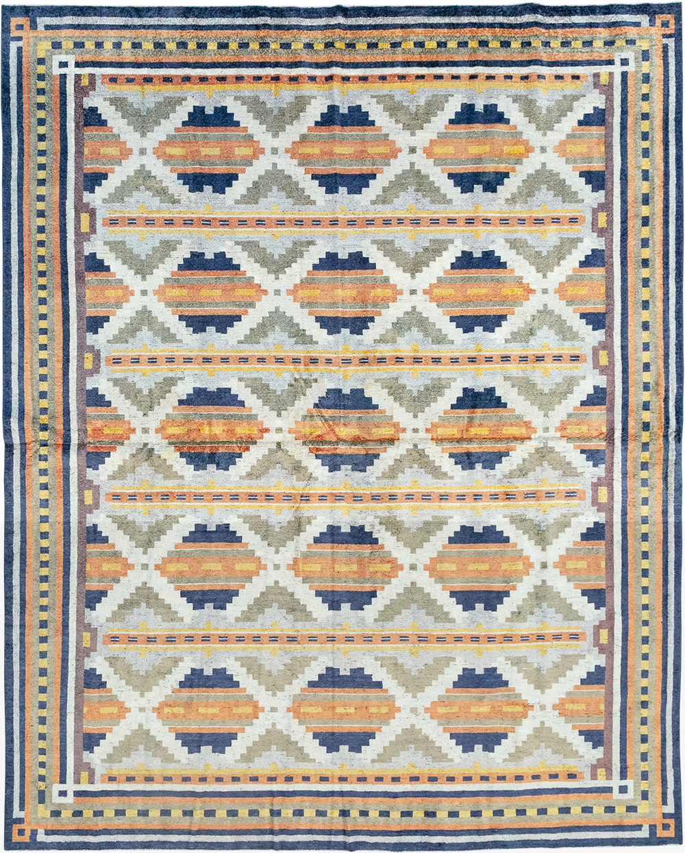 Modern East Turkestan Silk Khotan Room Size Carpet, No.33013 - Gss
