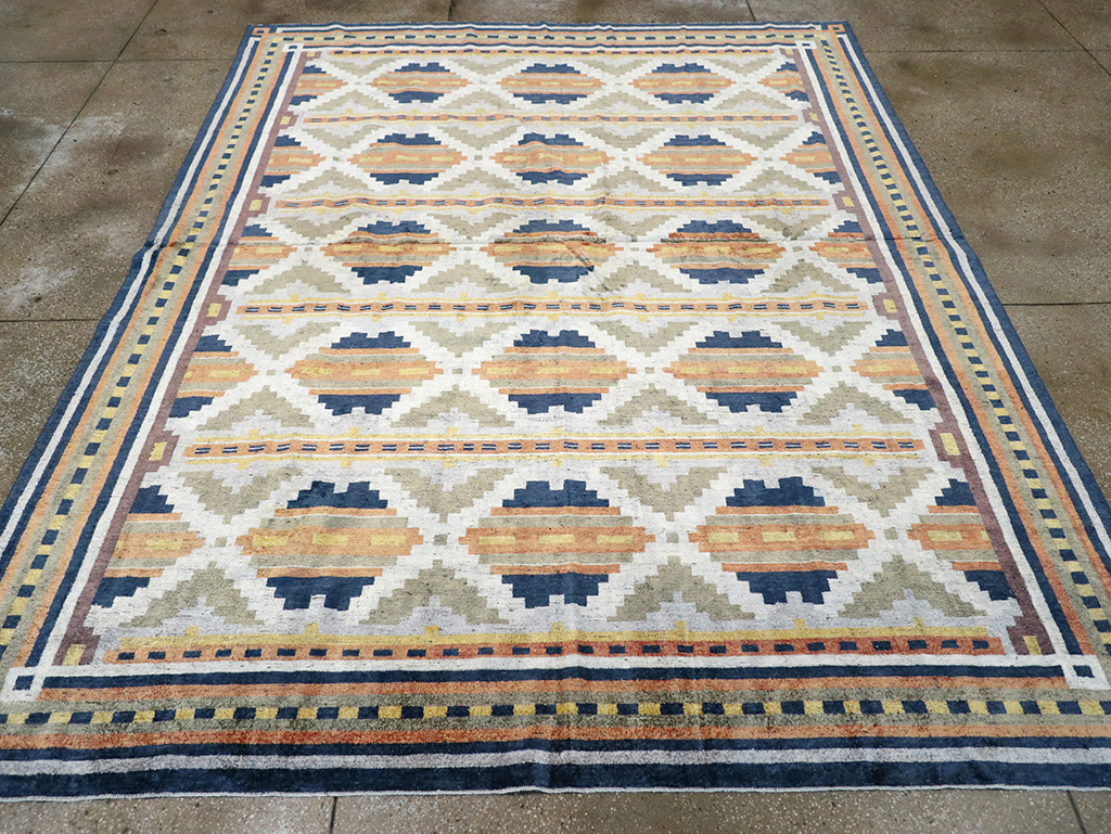 Modern East Turkestan Silk Khotan Room Size Carpet, No.33013 - Gss