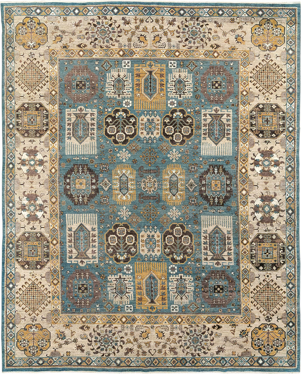 Modern East Turkestan Khotan Room Size Carpet, No.33015 - Gss