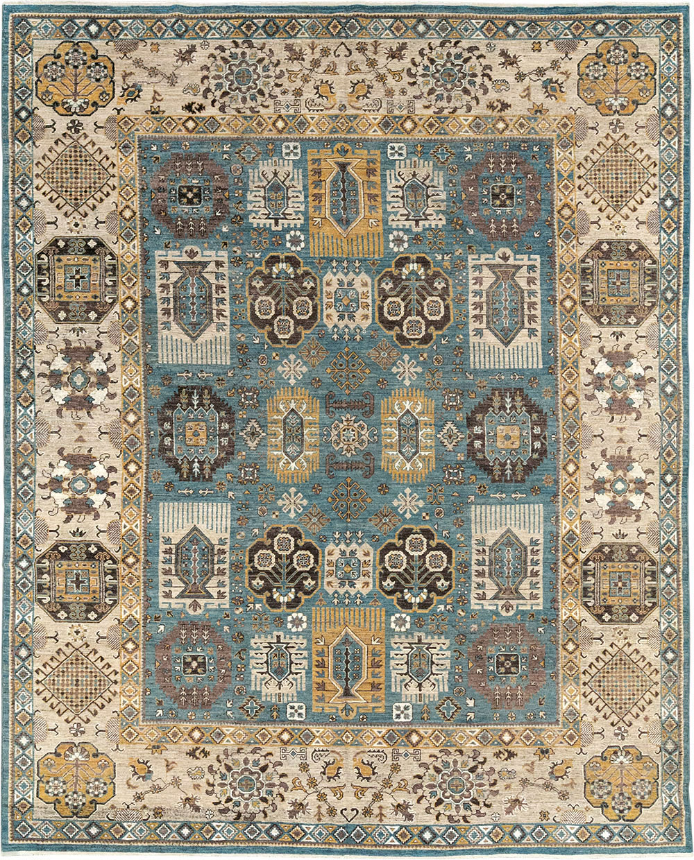Modern East Turkestan Khotan Room Size Carpet, No.33015 - Gss
