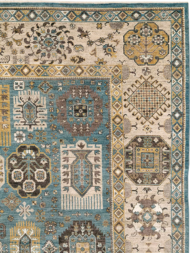 Modern East Turkestan Khotan Room Size Carpet, No.33015 - Gss