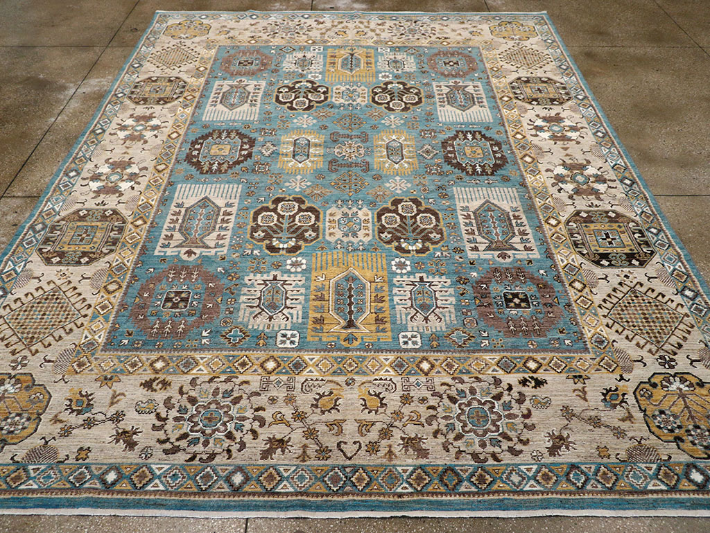 Modern East Turkestan Khotan Room Size Carpet, No.33015 - Gss