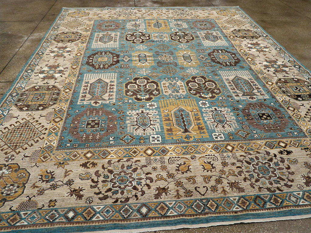 Modern East Turkestan Khotan Room Size Carpet, No.33015 - Gss