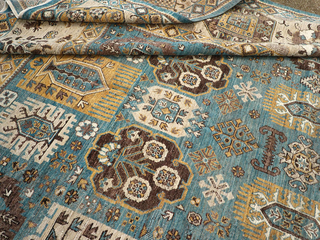 Modern East Turkestan Khotan Room Size Carpet, No.33015 - Gss