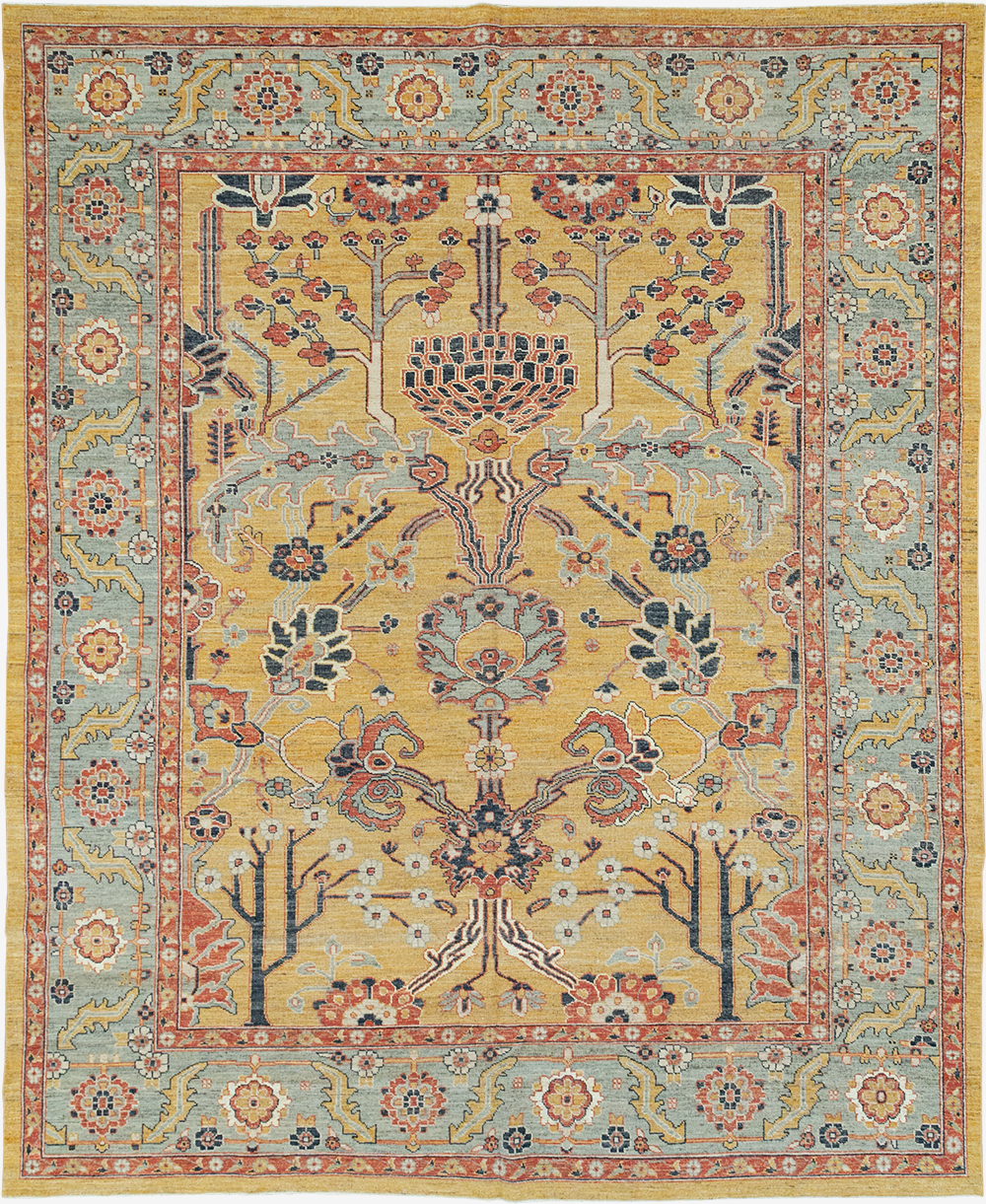Modern East Turkestan Khotan Room Size Carpet, No.33016 - Gss
