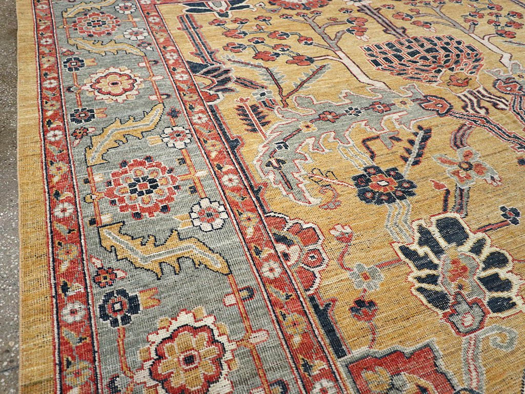 Modern East Turkestan Khotan Room Size Carpet, No.33016 - Gss
