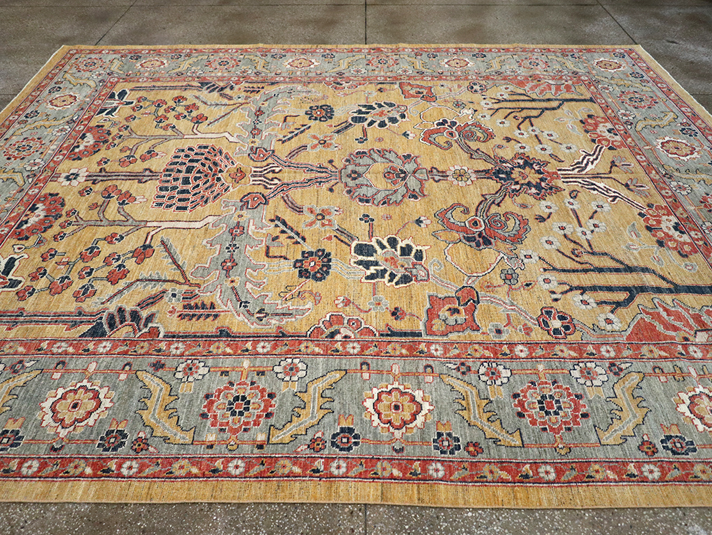 Modern East Turkestan Khotan Room Size Carpet, No.33016 - Gss