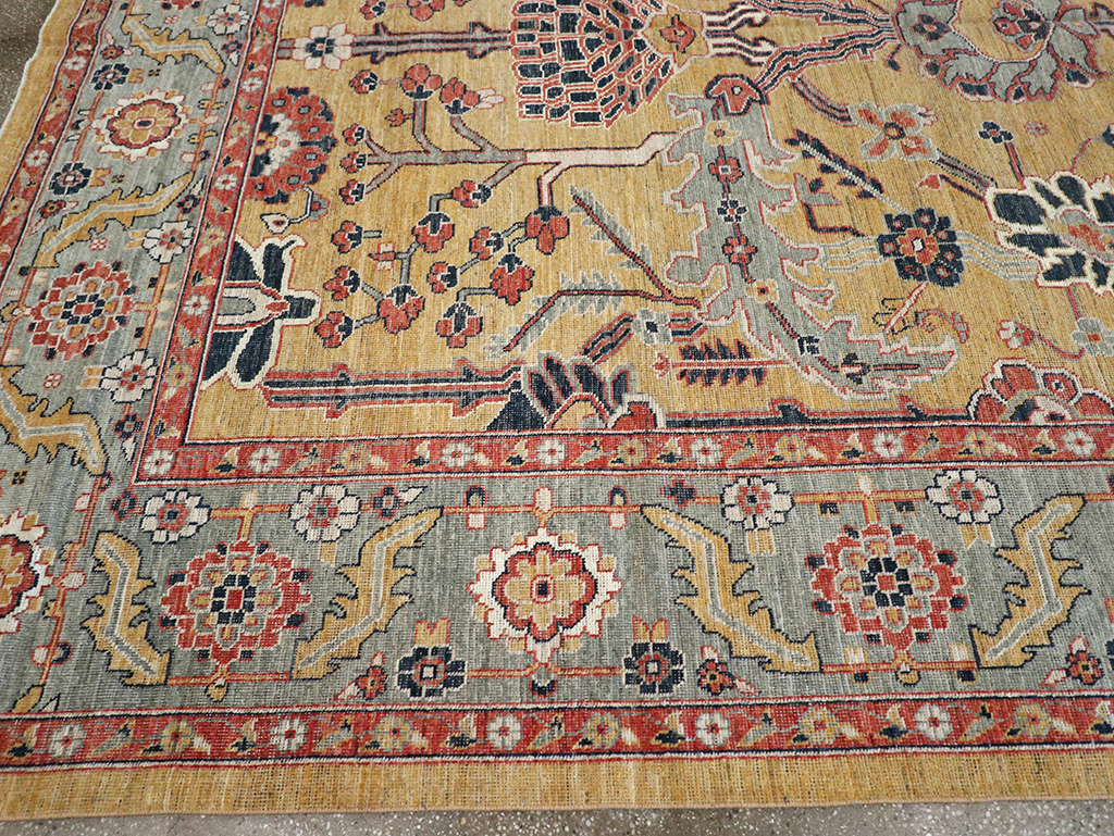 Modern East Turkestan Khotan Room Size Carpet, No.33016 - Gss