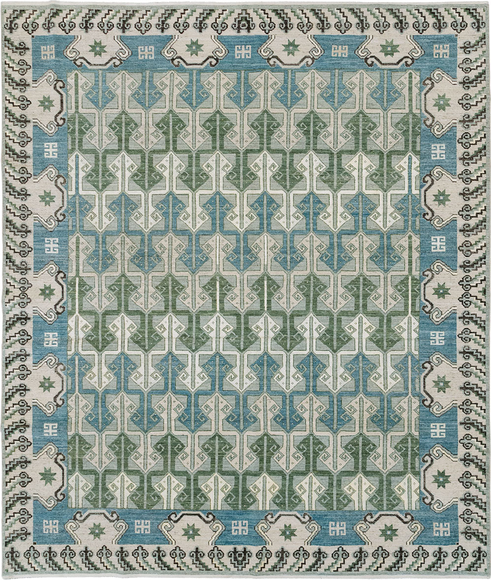 Modern East Turkestan Khotan Room Size Carpet, No.33017 - Gss