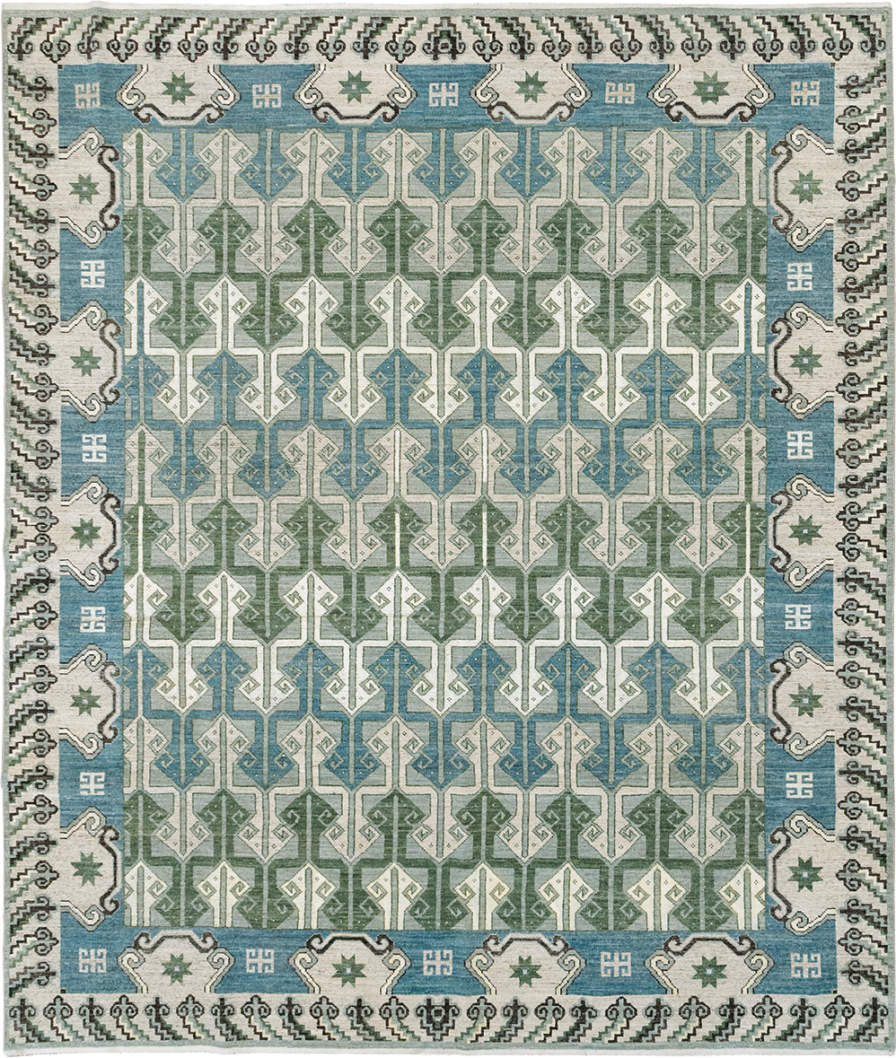 Modern East Turkestan Khotan Room Size Carpet, No.33017 - Gss