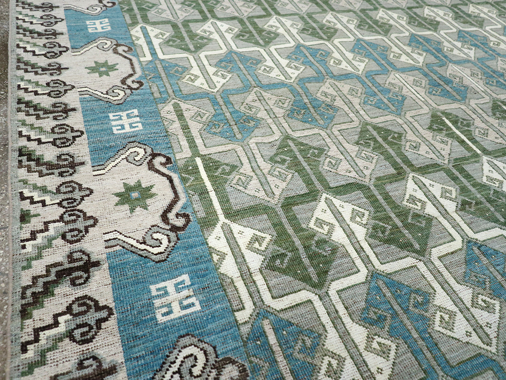 Modern East Turkestan Khotan Room Size Carpet, No.33017 - Gss