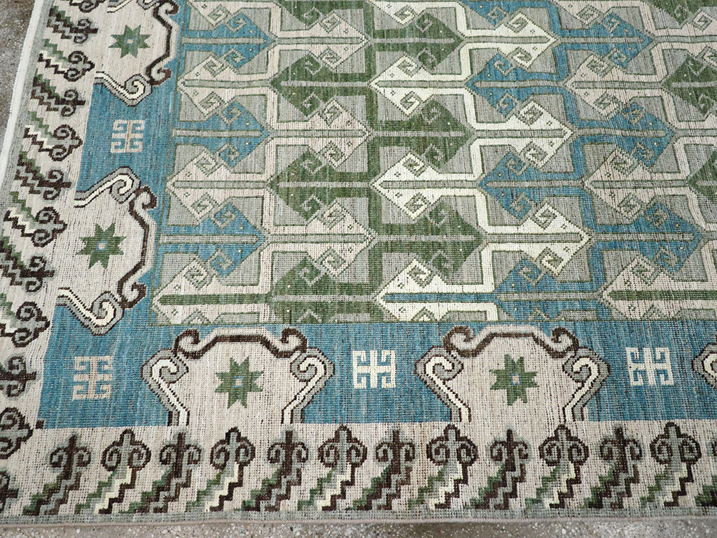 Modern East Turkestan Khotan Room Size Carpet, No.33017 - Gss