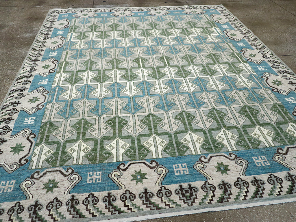 Modern East Turkestan Khotan Room Size Carpet, No.33017 - Gss