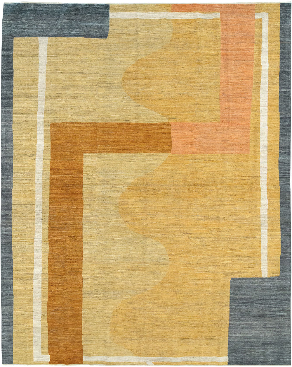 Modern East Turkestan Art Deco Room Size Carpet, No.33018 - Gss
