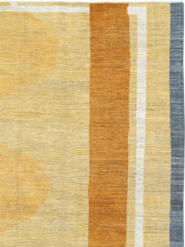 Modern East Turkestan Art Deco Room Size Carpet, No.33018 - Gss