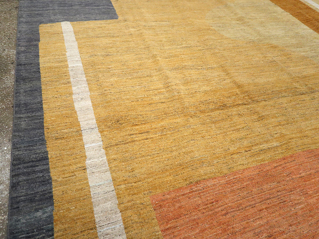 Modern East Turkestan Art Deco Room Size Carpet, No.33018 - Gss