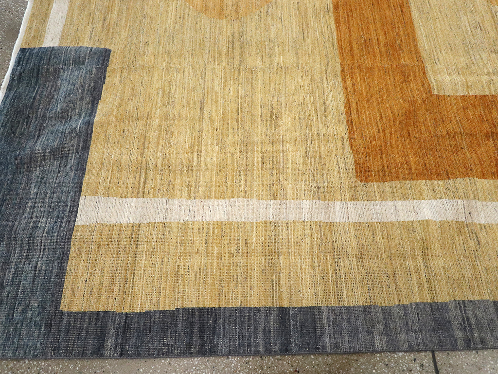 Modern East Turkestan Art Deco Room Size Carpet, No.33018 - Gss