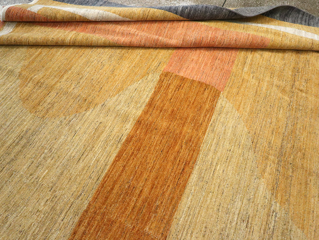 Modern East Turkestan Art Deco Room Size Carpet, No.33018 - Gss