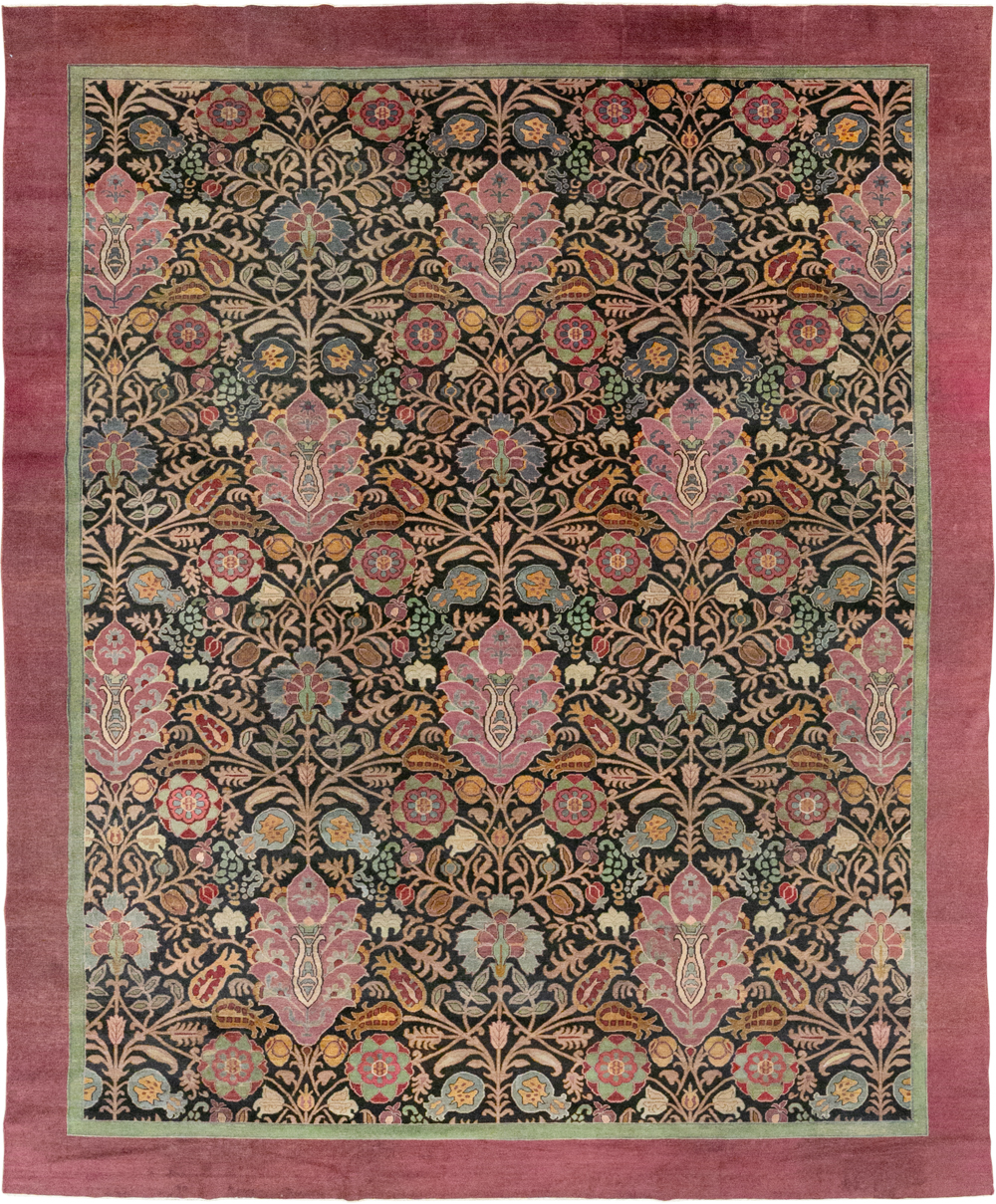 Antique Indian Agra Room Size Carpet, No.33019 - Gss