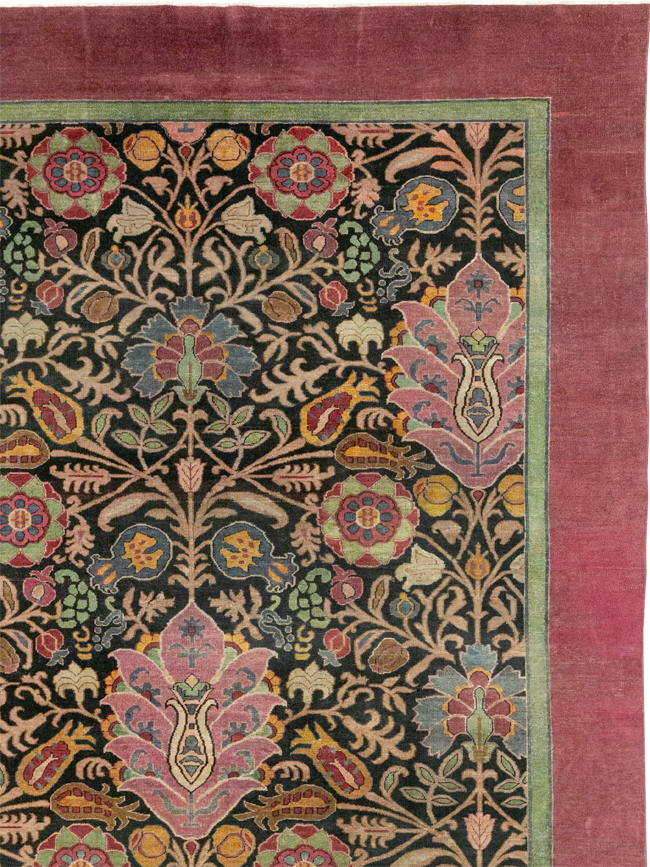 Antique Indian Agra Room Size Carpet, No.33019 - Gss