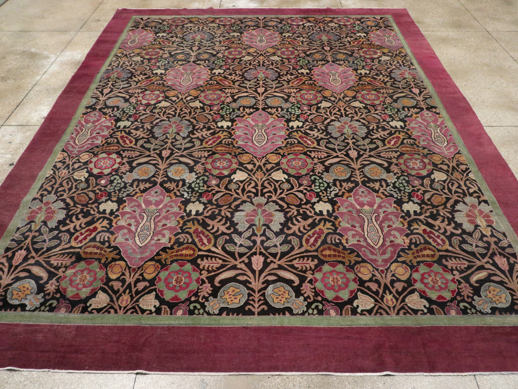 Antique Indian Agra Room Size Carpet, No.33019 - Gss