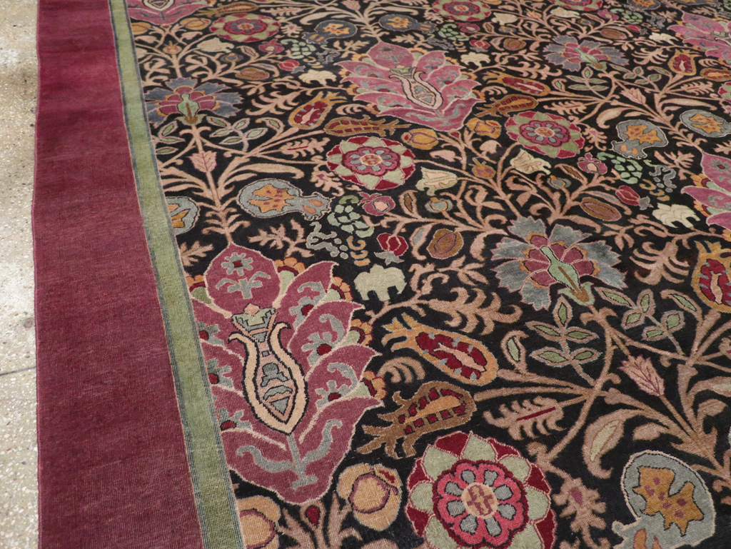 Antique Indian Agra Room Size Carpet, No.33019 - Gss