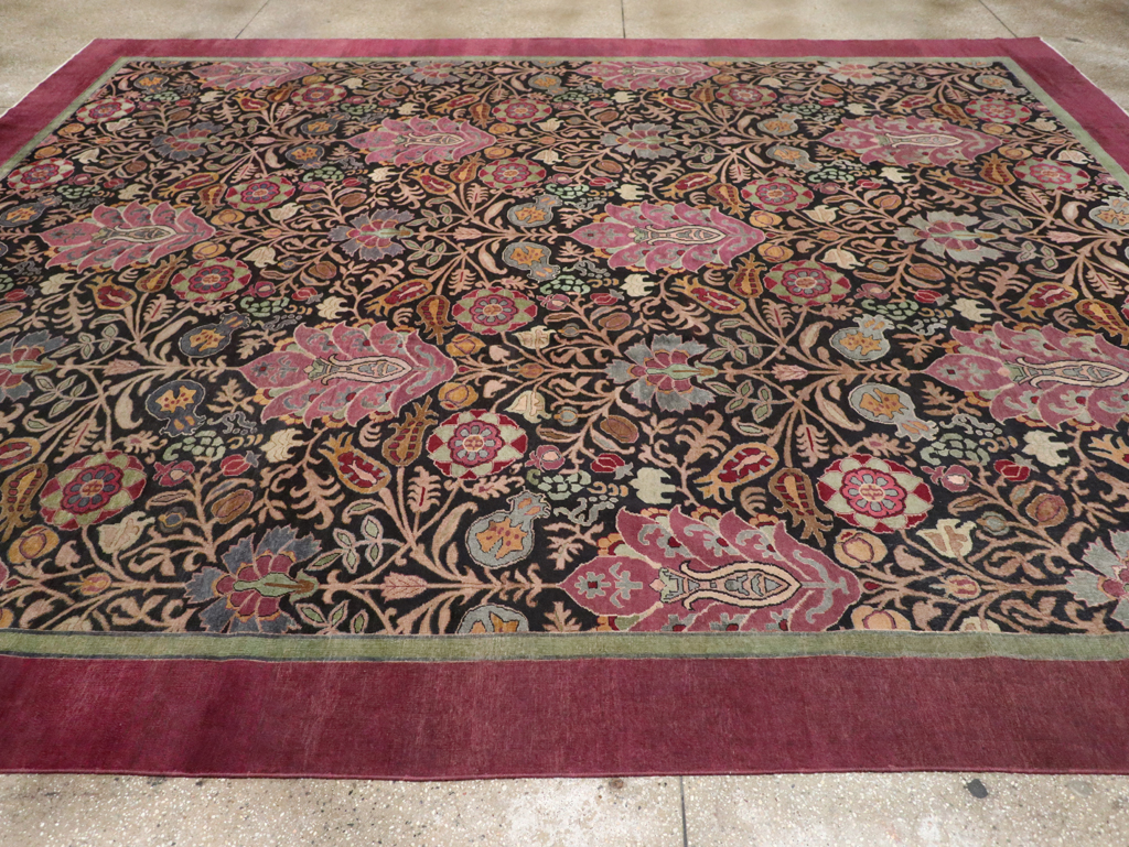 Antique Indian Agra Room Size Carpet, No.33019 - Gss