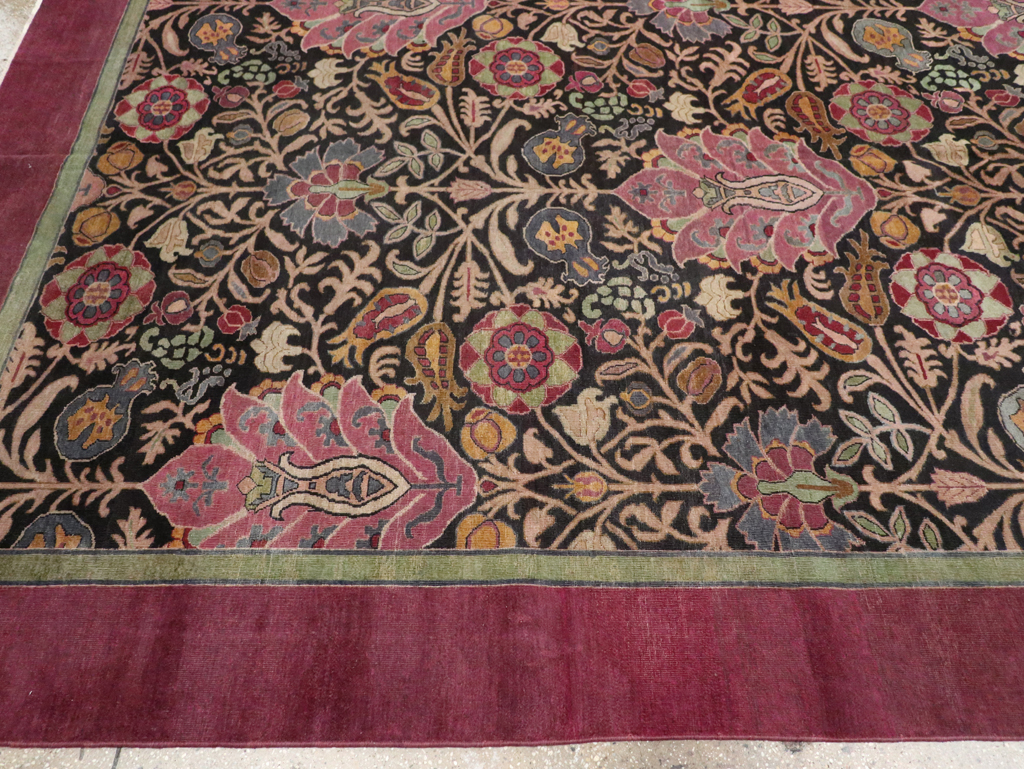 Antique Indian Agra Room Size Carpet, No.33019 - Gss