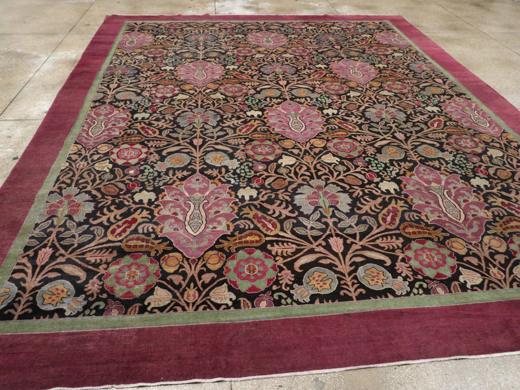 Antique Indian Agra Room Size Carpet, No.33019 - Gss