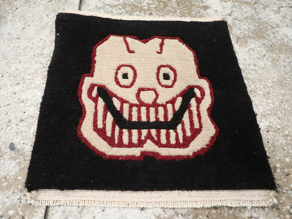 Vintage Tibetan Pictorial Rug (Pair: 1 of 2), No.33022 - Gss