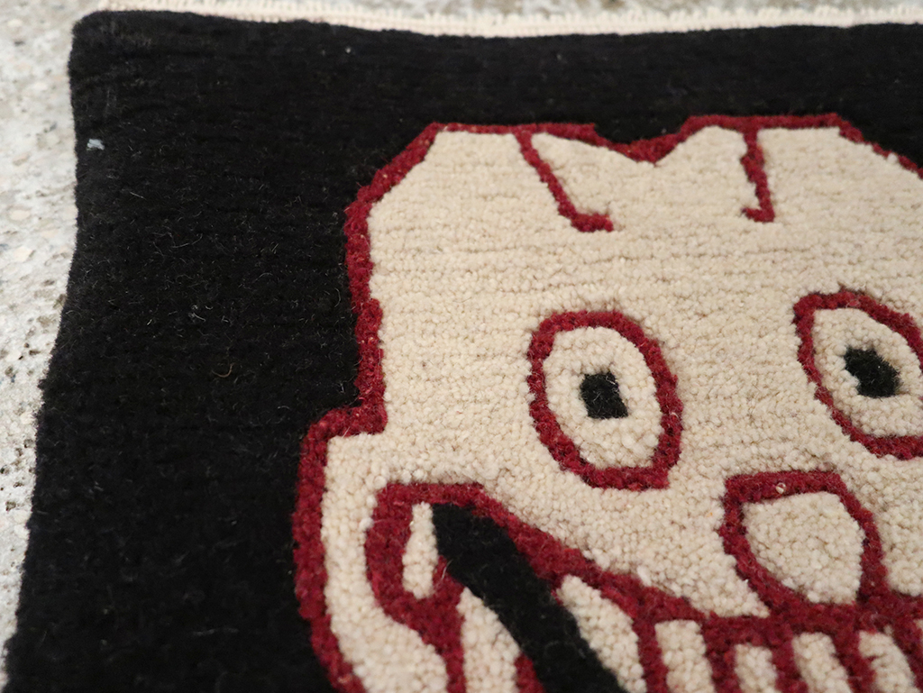 Vintage Tibetan Pictorial Rug (Pair: 1 of 2), No.33022 - Gss