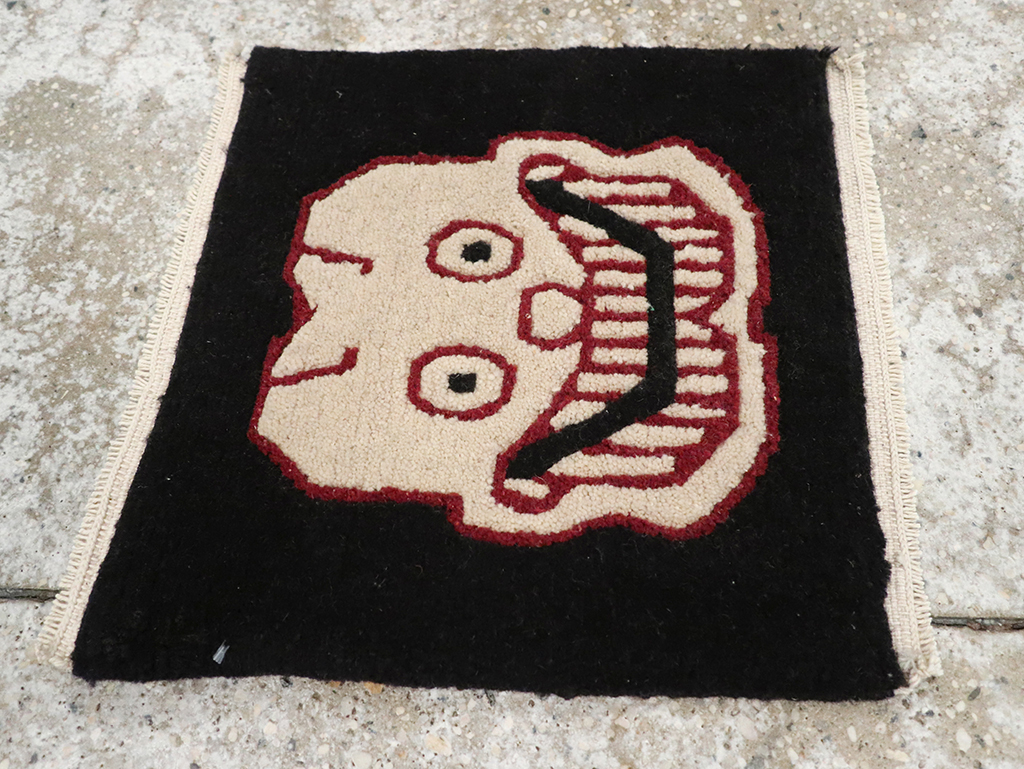 Vintage Tibetan Pictorial Rug (Pair: 1 of 2), No.33022 - Gss