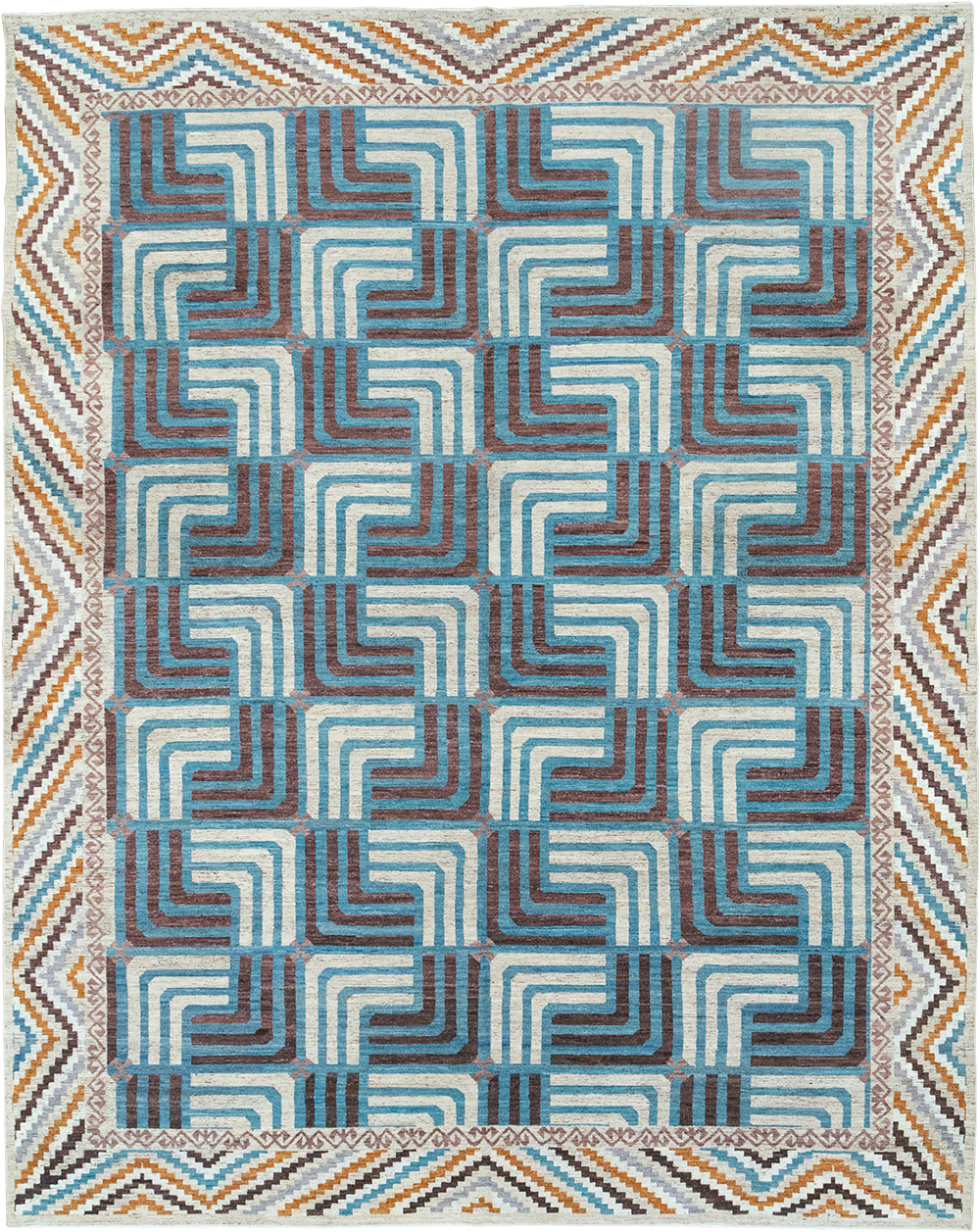 Modern East Turkestan Khotan Room Size Carpet, No.33024 - Gss