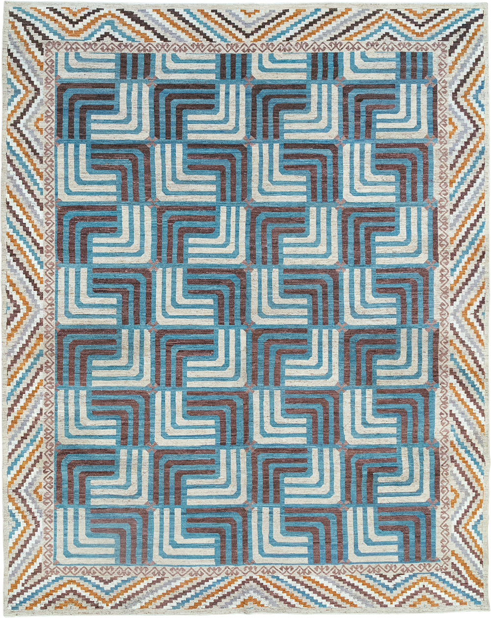 Modern East Turkestan Khotan Room Size Carpet, No.33024 - Gss