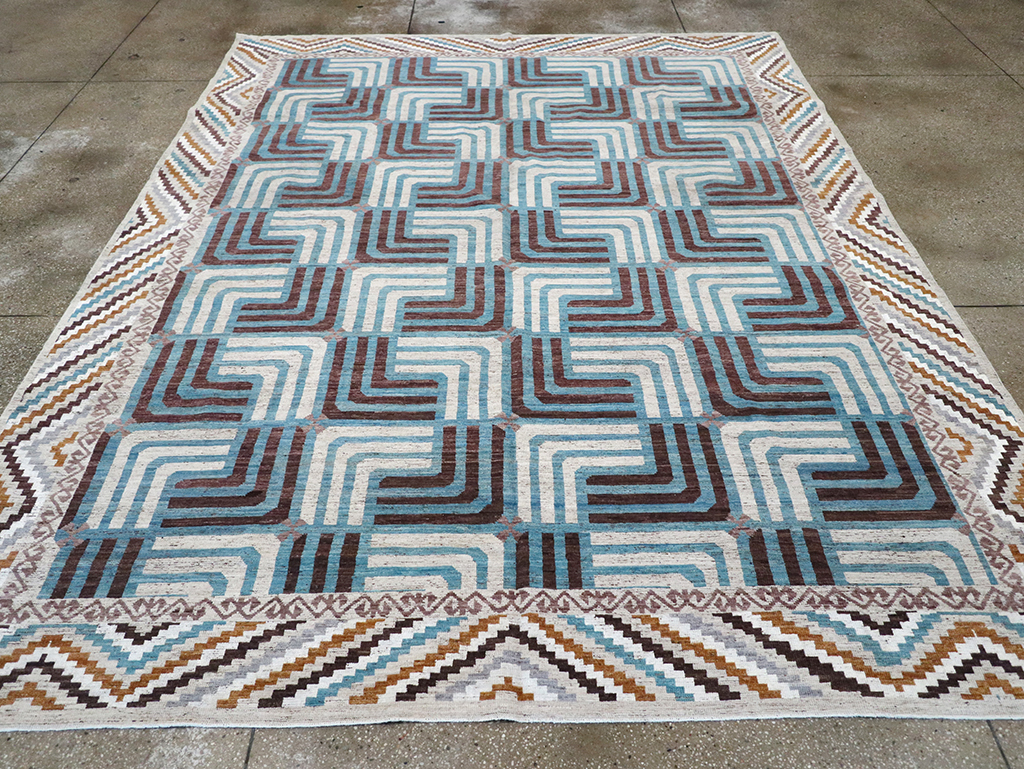 Modern East Turkestan Khotan Room Size Carpet, No.33024 - Gss