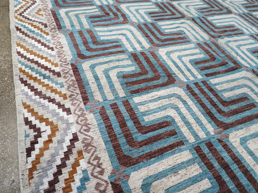 Modern East Turkestan Khotan Room Size Carpet, No.33024 - Gss