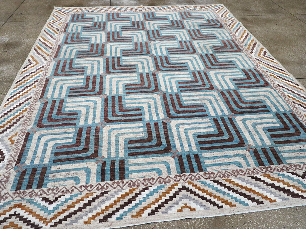 Modern East Turkestan Khotan Room Size Carpet, No.33024 - Gss