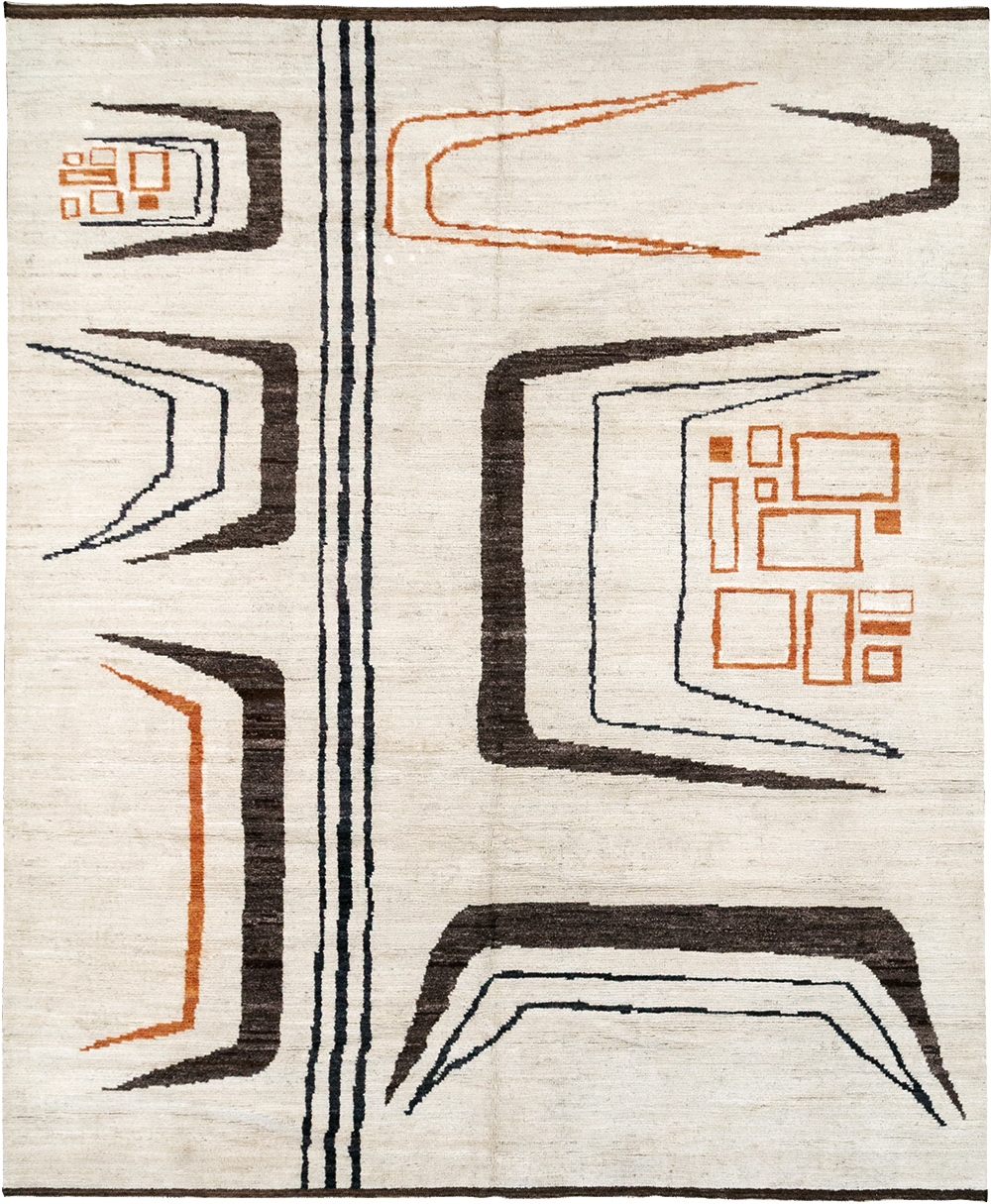Modern Turkish Art Deco Room Size Carpet, No.33025 - Gss