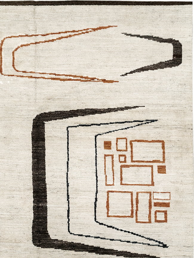 Modern Turkish Art Deco Room Size Carpet, No.33025 - Gss