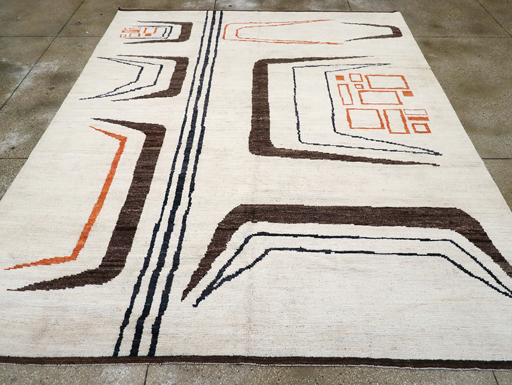Modern Turkish Art Deco Room Size Carpet, No.33025 - Gss