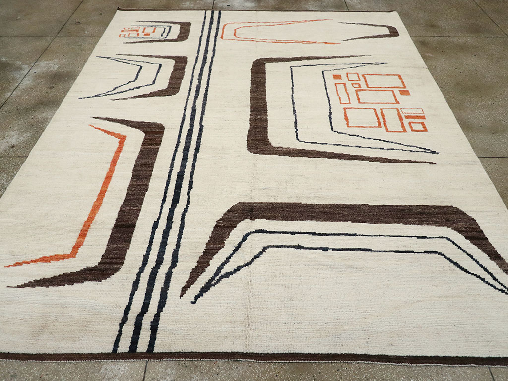 Modern Turkish Art Deco Room Size Carpet, No.33025 - Gss