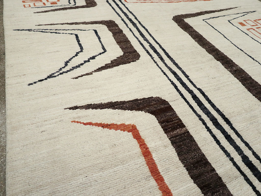 Modern Turkish Art Deco Room Size Carpet, No.33025 - Gss