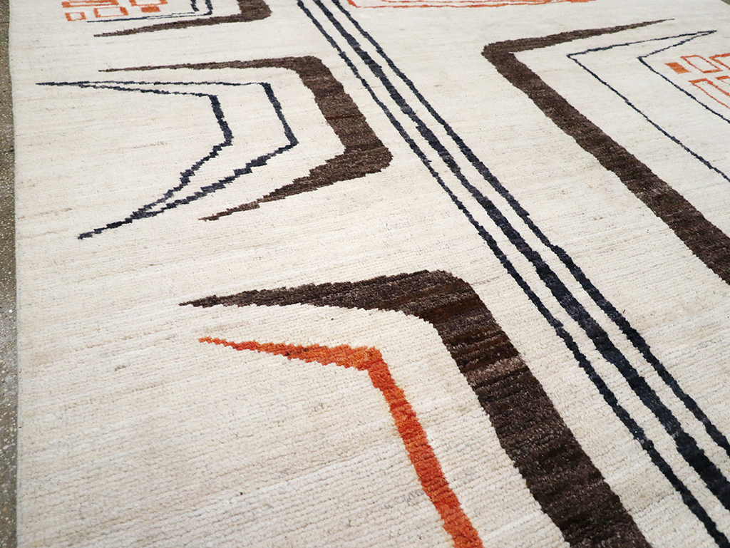 Modern Turkish Art Deco Room Size Carpet, No.33025 - Gss