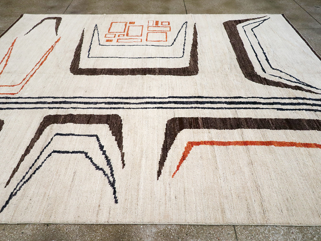 Modern Turkish Art Deco Room Size Carpet, No.33025 - Gss