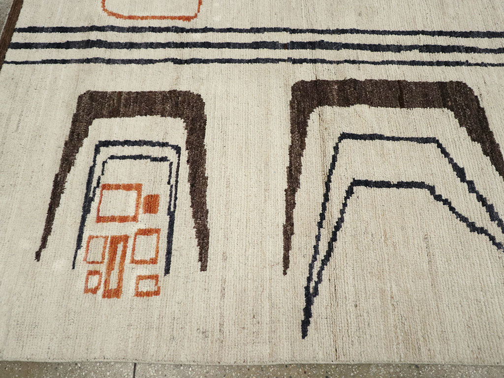 Modern Turkish Art Deco Room Size Carpet, No.33025 - Gss