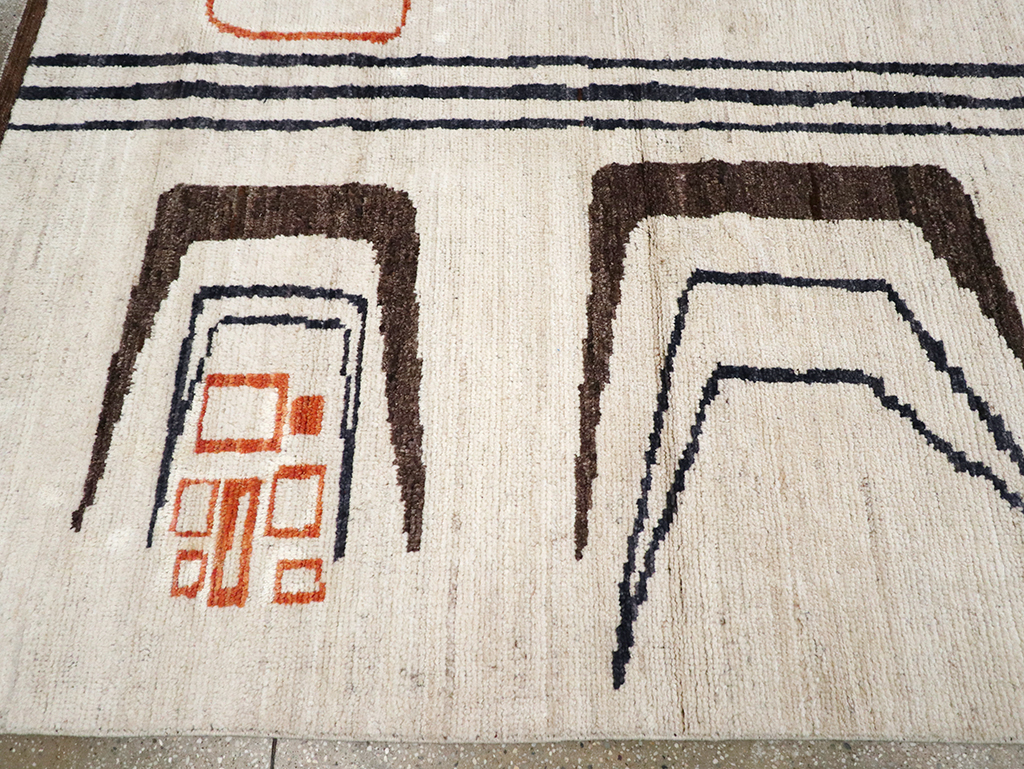 Modern Turkish Art Deco Room Size Carpet, No.33025 - Gss