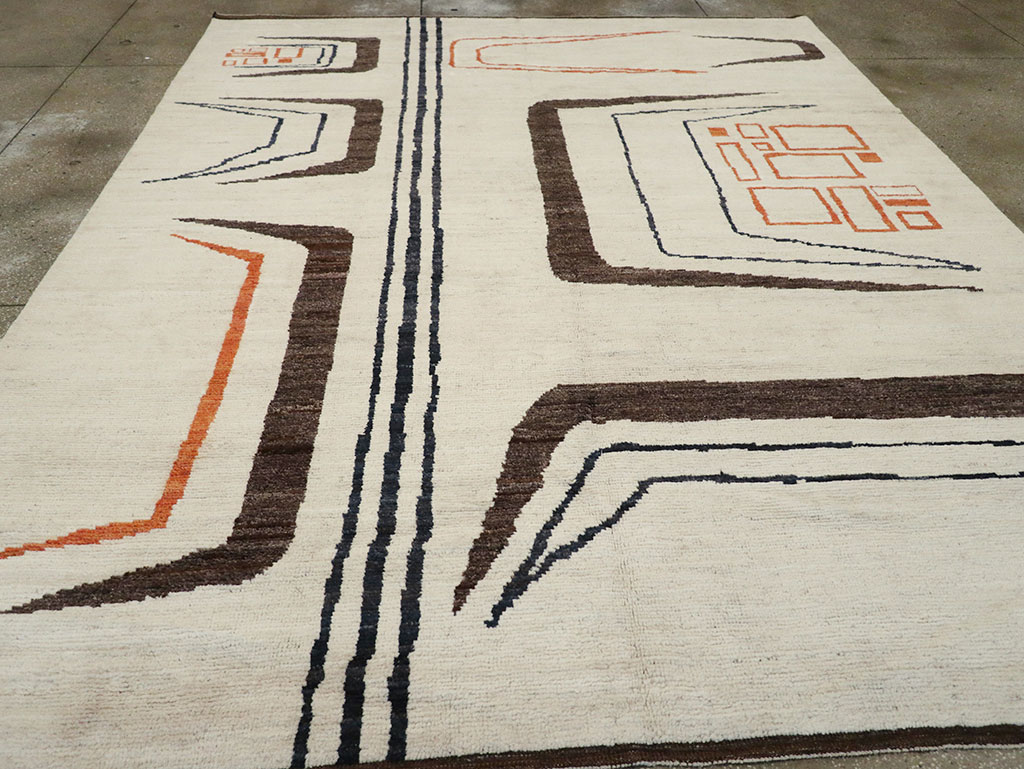 Modern Turkish Art Deco Room Size Carpet, No.33025 - Gss